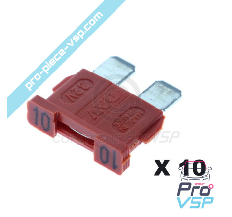 Set of 10 fuses
