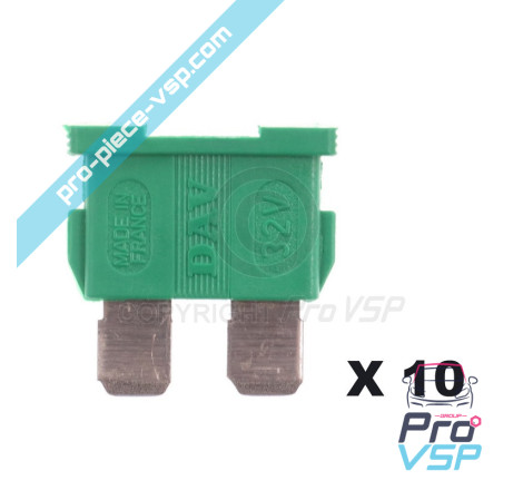 Set of 10 fuses