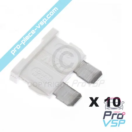Lot de 10 fusibles blanc 25A