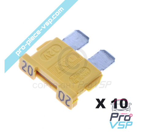 Set of 10 fuses