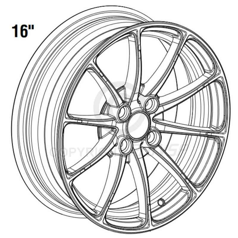 16-Zoll-Aluminium-Rand