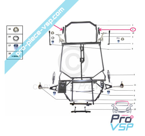 Original front shock absorber