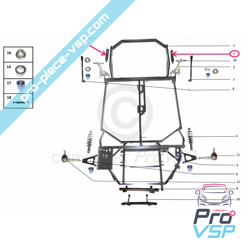 Original front shock absorber