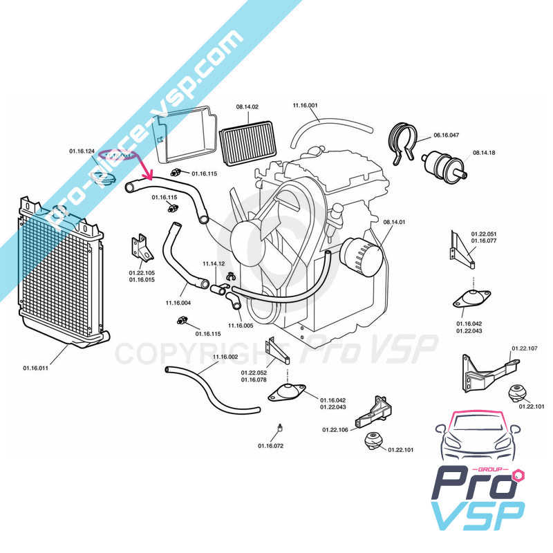 Radiator superior hose