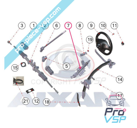 Steering column