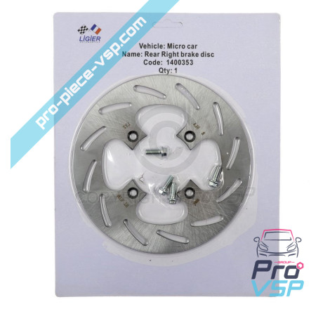 Left rear brake disc