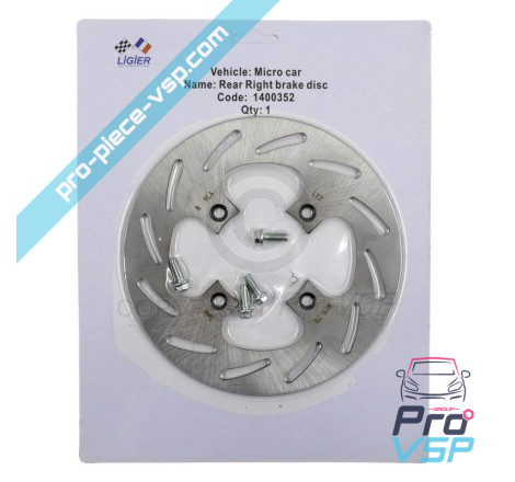 Rear brake disc right Origin