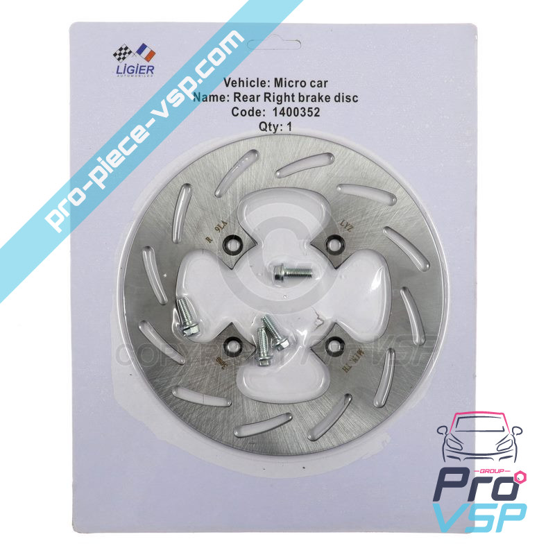 Rear brake disc right Origin