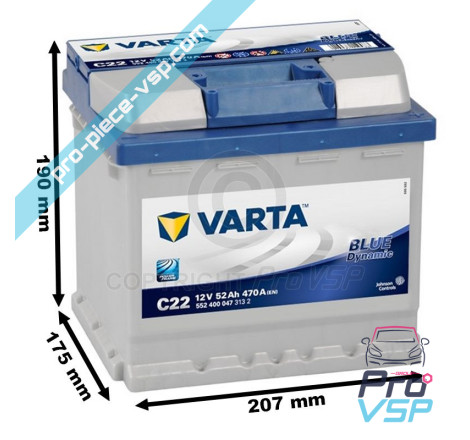 BATTERIA VARTA C22