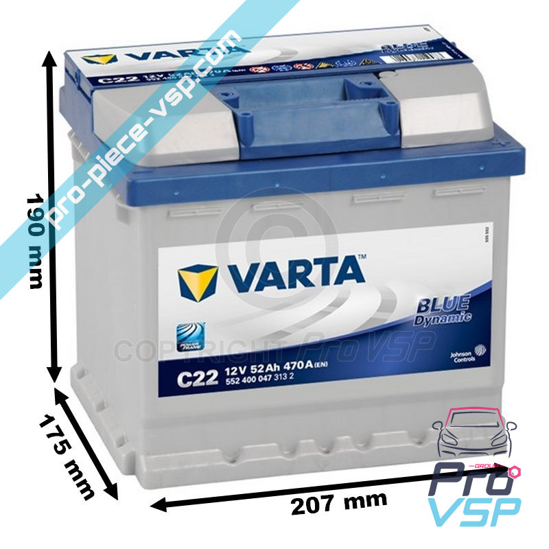 Batterie Varta C22