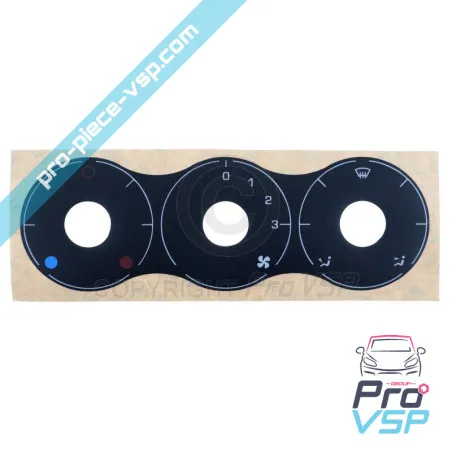 Heating control adhesive for Aixam