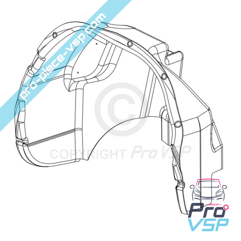 Right rear wheel passage