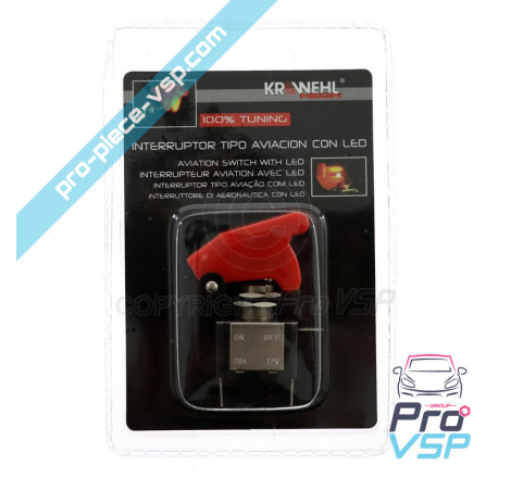 Red Aviation Type Switch
