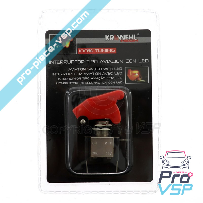 Red Aviation Type Switch