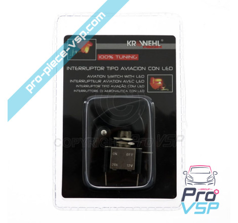 Black aviation switch