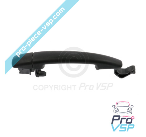 Black right outdoor door handle
