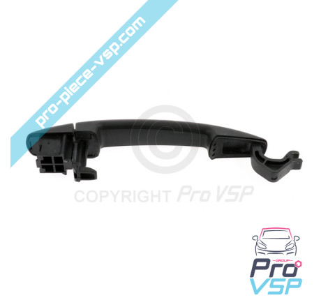 Black right outdoor door handle