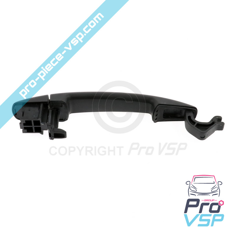 Black right outdoor door handle