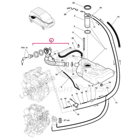 Tank chute