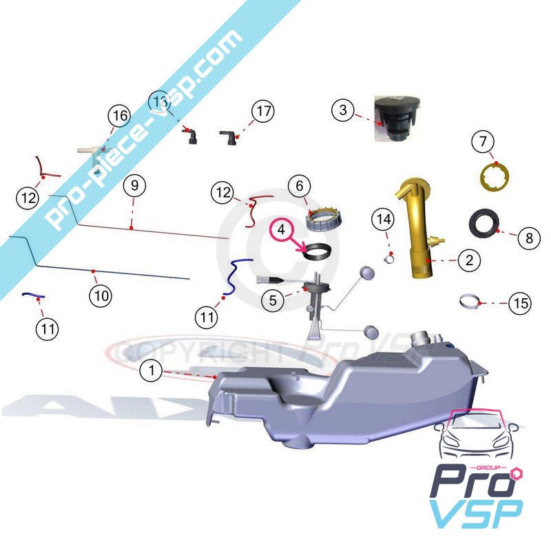 Fuel gauge gasket