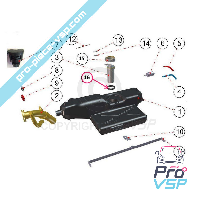 Fuel gauge gasket