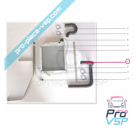 Lower radiator hose