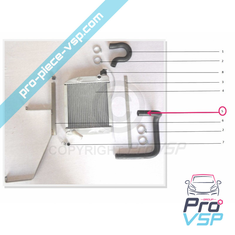 Lower radiator hose