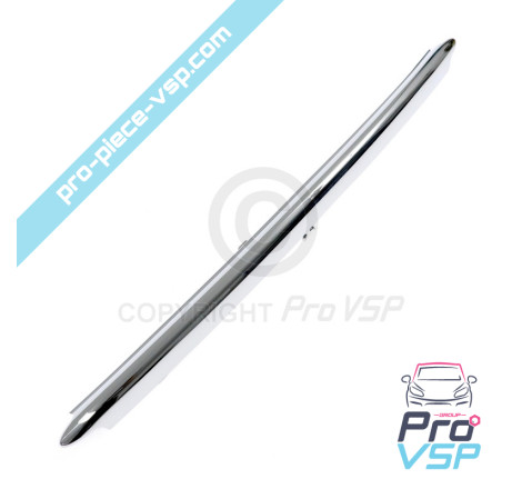 Chrome baguette of front bumper