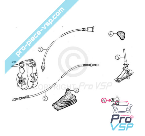 Contactor de la palanca de velocidad