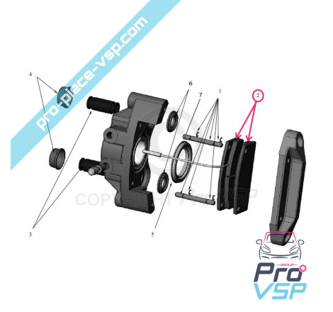 Front brake pads
