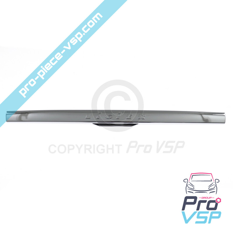 Chrome tailgate baguette