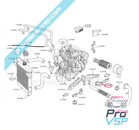 Front left engine mount