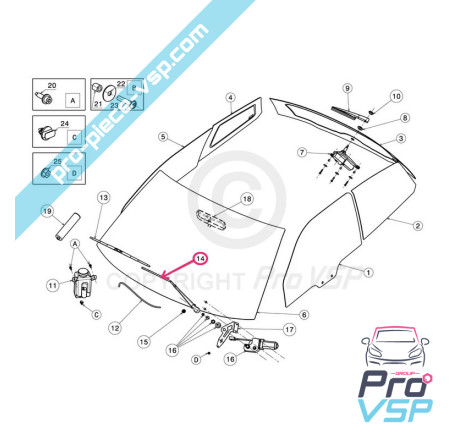 Front wiper arm