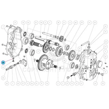 Tyhjennä korkki Tiiviste ja täytä Cap Gearbox aixam