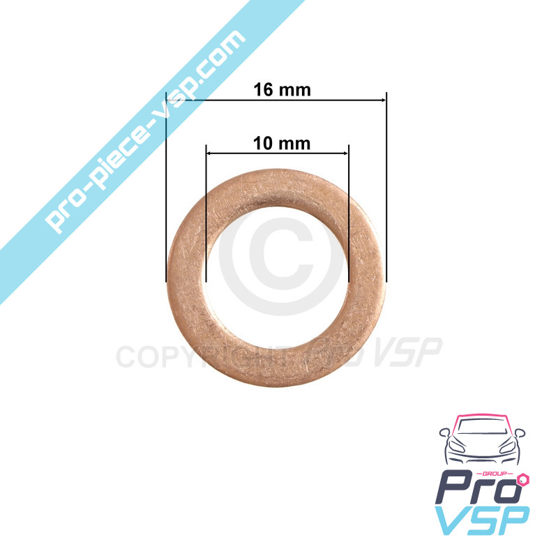 Stop switch gasket / 10x16x1 mm