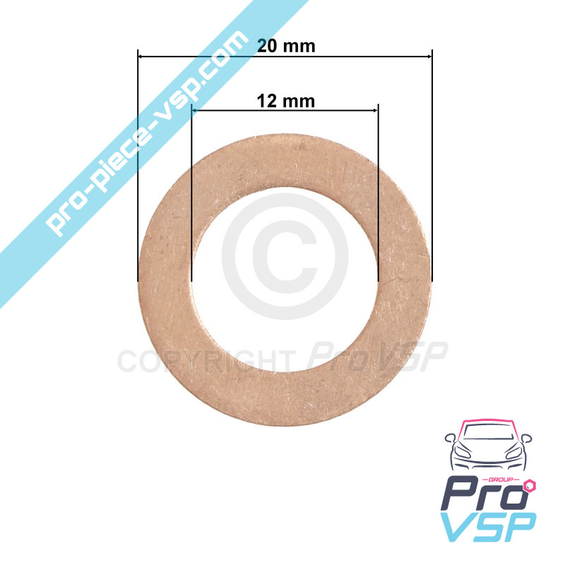 Joint cuivre / 12x20x1.5 mm