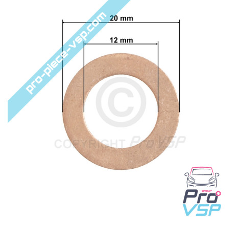 Joint de bouchon de vidange pour moteur Kubota