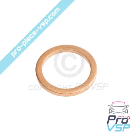 Copper seal on solenoid valve