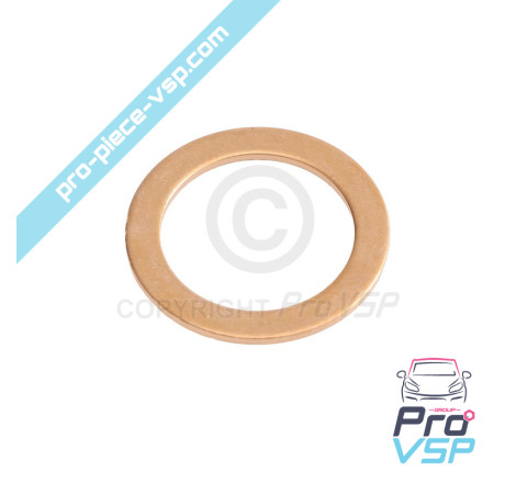Copper Temperature Sensor Gasket / 16x22x1 mm
