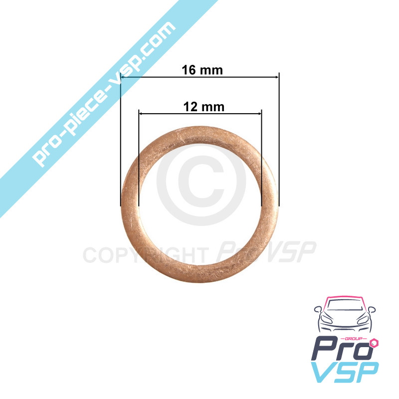 Copper seal / 12x16x1.5 mm
