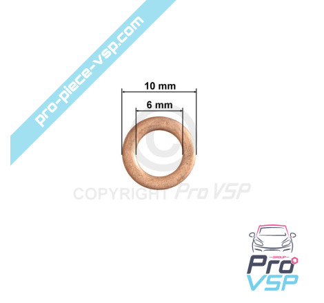 Copper seal / 6x10x1 mm