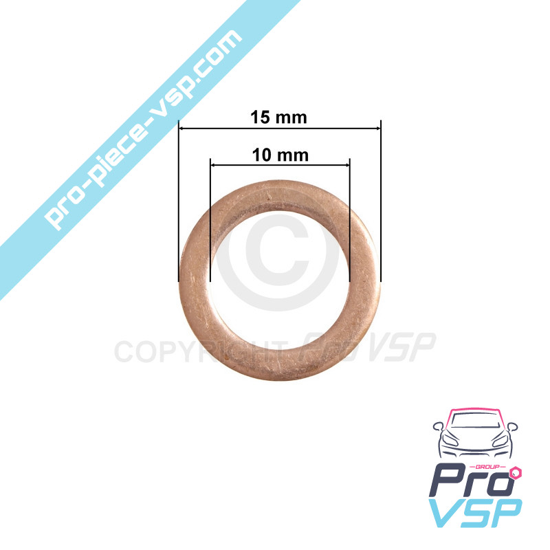 Original brake hose seal / 10x15x1.5 mm