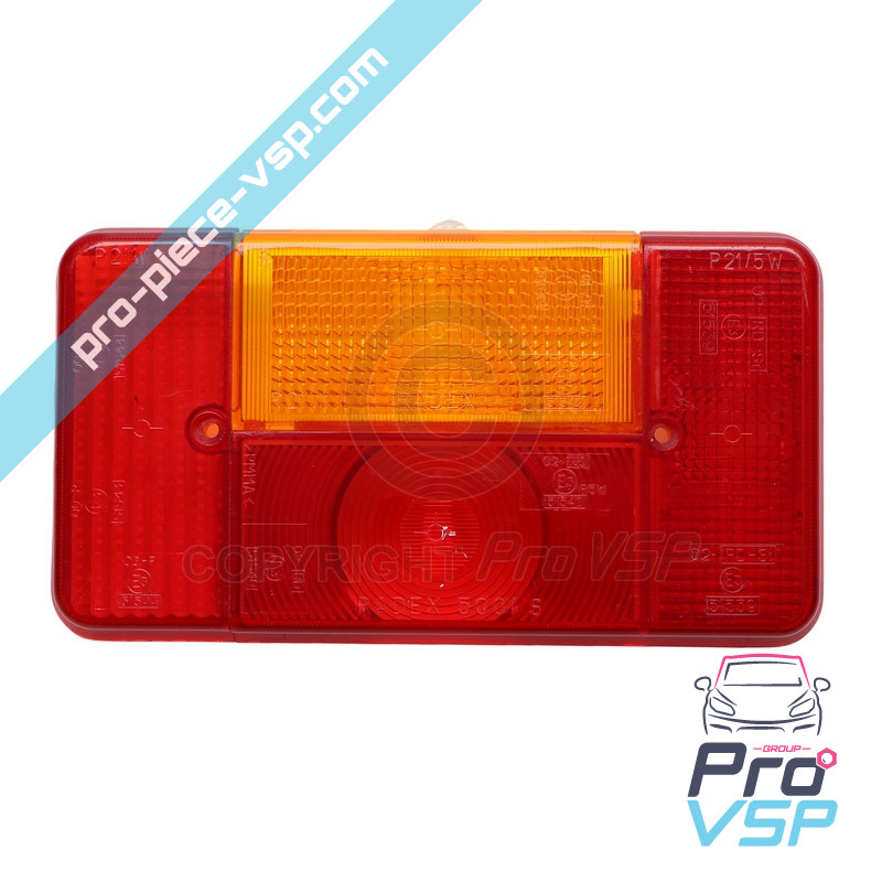 Cabochon of left rear light