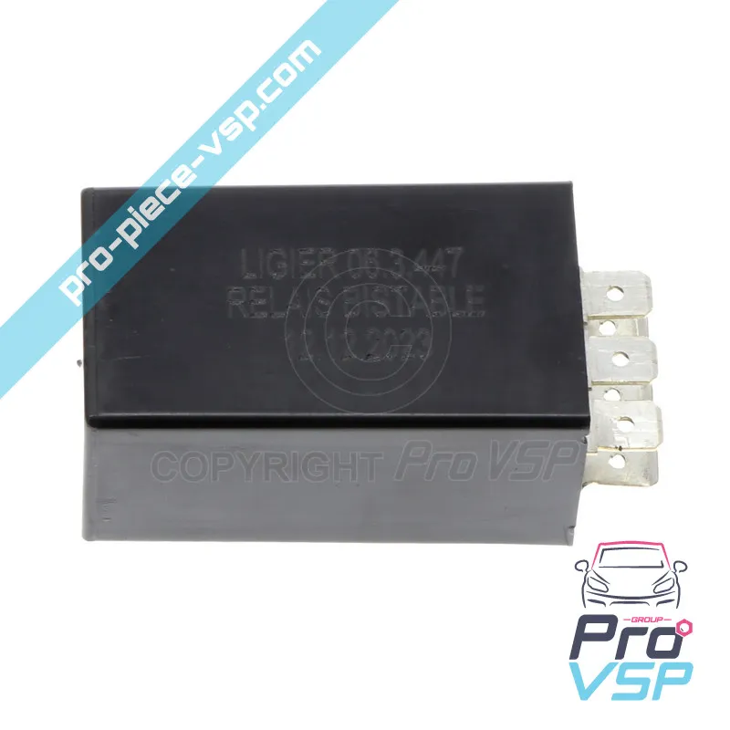 Black bistable relay for Ligier Microcar Dué