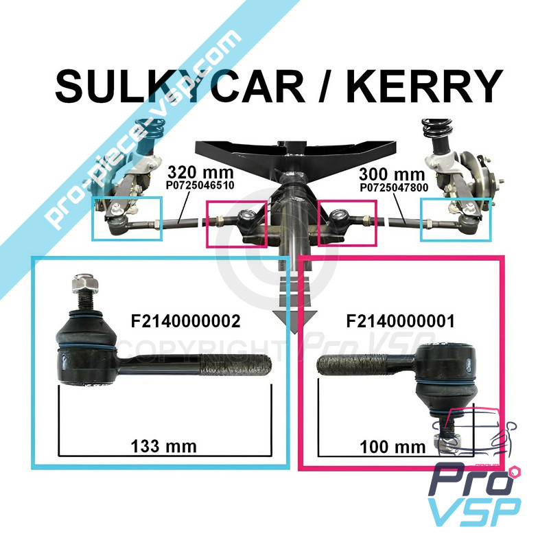 Left steering bar