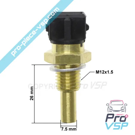 Sensor de temperatura da água do motor Lombardini dci