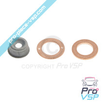 Injector seal kit with windshield-flame