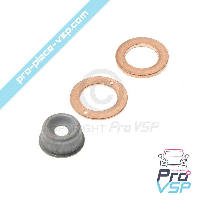 Injector seal kit with windshield-flame