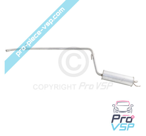Rear silencer