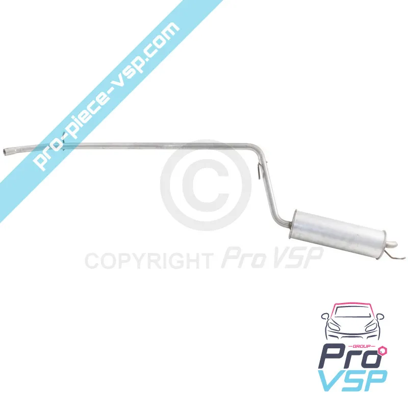 Rear silencer